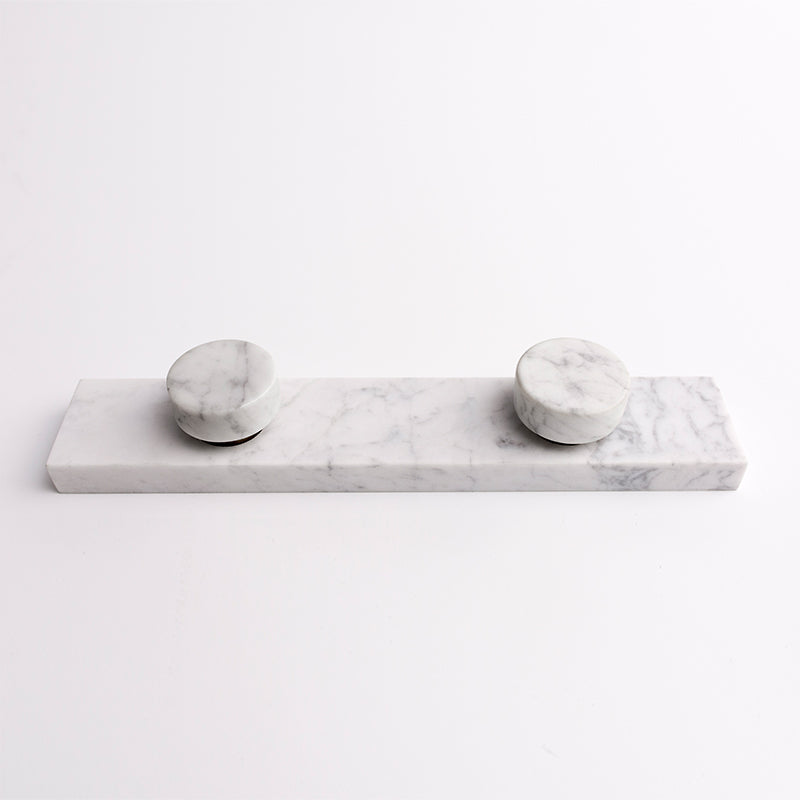 Mila round marble disc taps