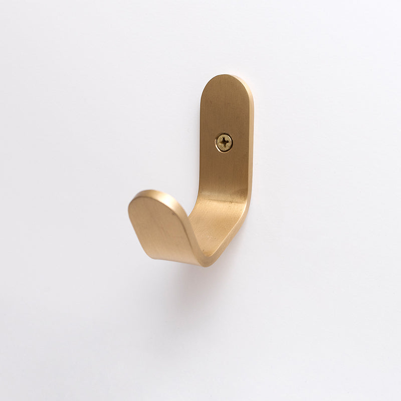 Fraser folded brass wall hook