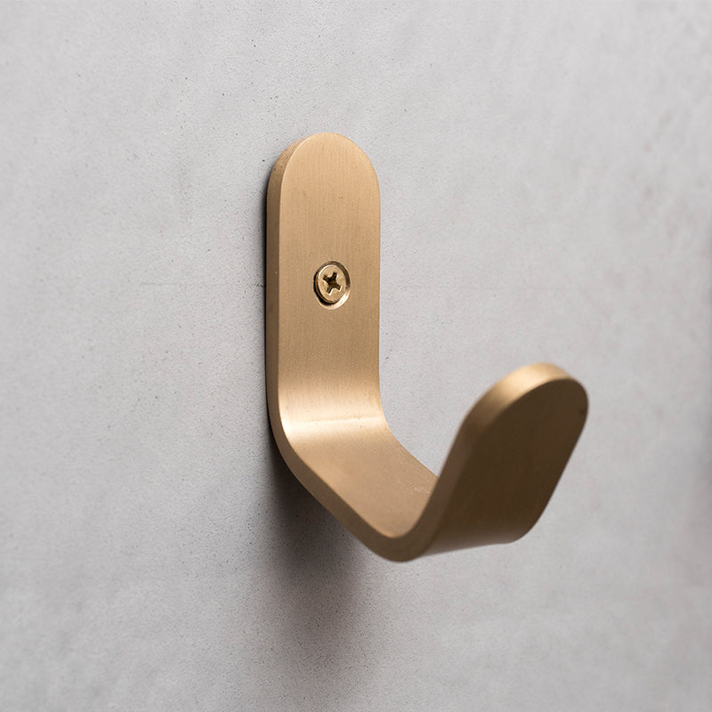 Fraser folded brass wall hook