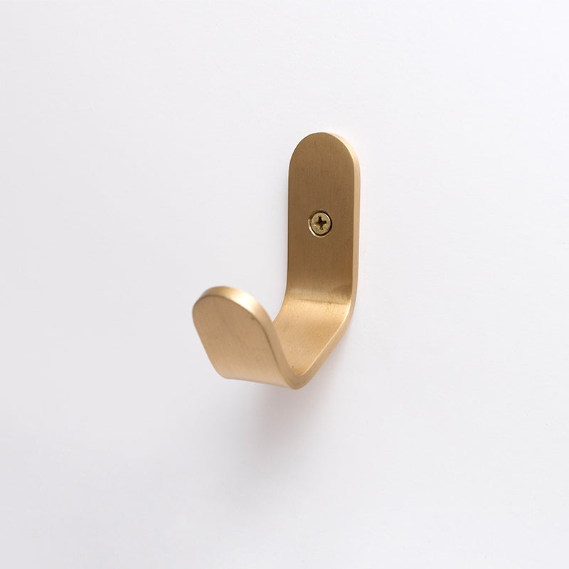 Fraser folded brass wall hook